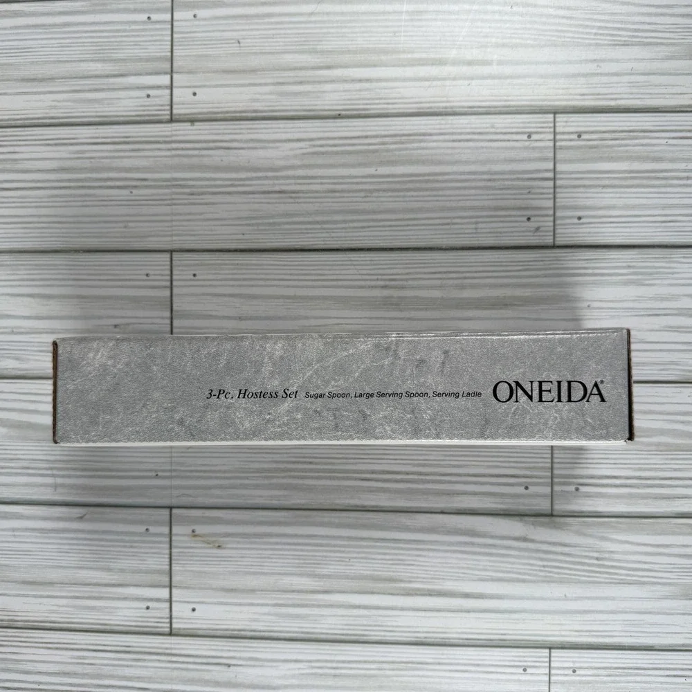 Oneida VINTAGE 1992 HEIRLOOM STAINLESS Aquarius 3 Piece Hostess‎ Set 2534003B